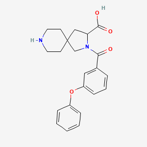 2-(3-phenoxybenzoyl)-2,8-diazaspiro[4.5]decane-3-carboxylic acid