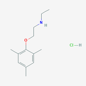 molecular formula C13H22ClNO B5473828 N-ethyl-2-(2,4,6-trimethylphenoxy)ethanamine;hydrochloride 