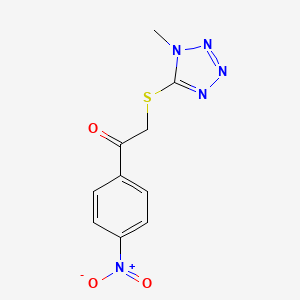 2-[(1-METHYL-1,2,3,4-TETRAZOL-5-YL)SULFANYL]-1-(4-NITROPHENYL)ETHANONE