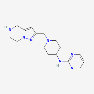 N-[1-(4,5,6,7-tetrahydropyrazolo[1,5-a]pyrazin-2-ylmethyl)-4-piperidinyl]-2-pyrimidinamine dihydrochloride