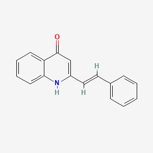 2-(2-phenylvinyl)-4-quinolinol