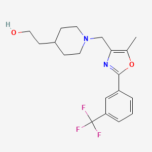 2-[1-({5-methyl-2-[3-(trifluoromethyl)phenyl]-1,3-oxazol-4-yl}methyl)piperidin-4-yl]ethanol