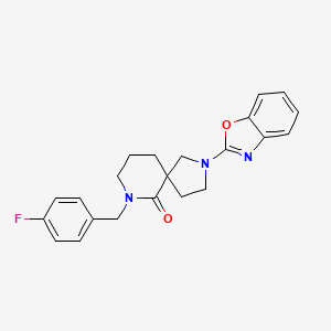 2-(1,3-benzoxazol-2-yl)-7-(4-fluorobenzyl)-2,7-diazaspiro[4.5]decan-6-one