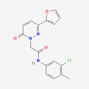 N-(3-CHLORO-4-METHYLPHENYL)-2-[3-(FURAN-2-YL)-6-OXO-1,6-DIHYDROPYRIDAZIN-1-YL]ACETAMIDE