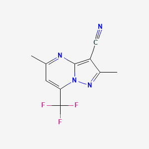 2,5-dimethyl-7-(trifluoromethyl)pyrazolo[1,5-a]pyrimidine-3-carbonitrile