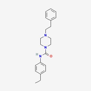 N-(4-ethylphenyl)-4-(2-phenylethyl)piperazine-1-carboxamide