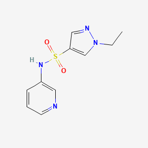 molecular formula C10H12N4O2S B5474009 1-ethyl-N-(pyridin-3-yl)-1H-pyrazole-4-sulfonamide 