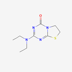 2-(diethylamino)-6,7-dihydro-4H-[1,3]thiazolo[3,2-a][1,3,5]triazin-4-one