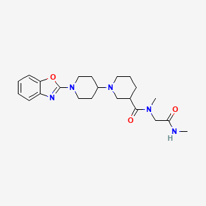 1'-(1,3-benzoxazol-2-yl)-N-methyl-N-[2-(methylamino)-2-oxoethyl]-1,4'-bipiperidine-3-carboxamide