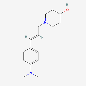 1-[(E)-3-[4-(dimethylamino)phenyl]prop-2-enyl]piperidin-4-ol