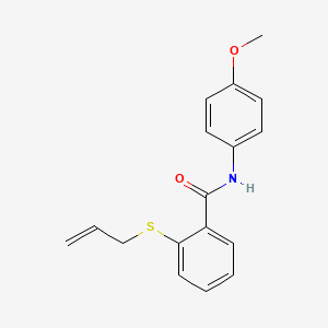 molecular formula C17H17NO2S B5474217 2-(allylthio)-N-(4-methoxyphenyl)benzamide 