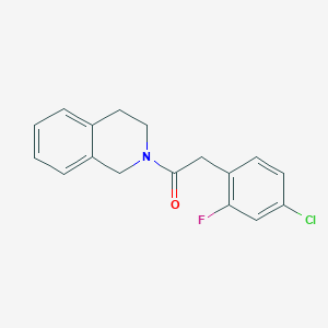 2-[(4-chloro-2-fluorophenyl)acetyl]-1,2,3,4-tetrahydroisoquinoline