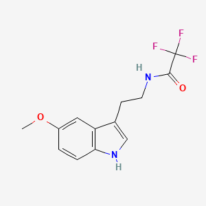 molecular formula C13H13F3N2O2 B5474241 2,2,2-trifluoro-N-[2-(5-methoxy-1H-indol-3-yl)ethyl]acetamide 