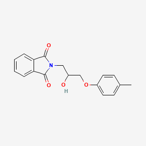 molecular formula C18H17NO4 B5474253 2-[2-hydroxy-3-(4-methylphenoxy)propyl]-1H-isoindole-1,3(2H)-dione 