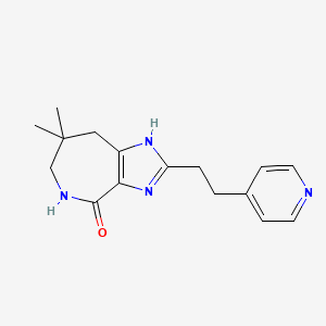 molecular formula C16H20N4O B5474263 7,7-dimethyl-2-(2-pyridin-4-ylethyl)-5,6,7,8-tetrahydroimidazo[4,5-c]azepin-4(1H)-one 