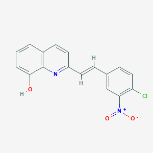 2-[2-(4-chloro-3-nitrophenyl)vinyl]-8-quinolinol