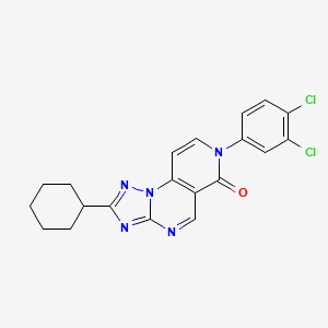 2-cyclohexyl-7-(3,4-dichlorophenyl)pyrido[3,4-e][1,2,4]triazolo[1,5-a]pyrimidin-6(7H)-one