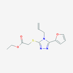 ETHYL 2-{[4-ALLYL-5-(2-FURYL)-4H-1,2,4-TRIAZOL-3-YL]SULFANYL}ACETATE