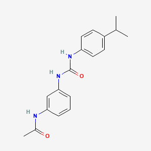 molecular formula C18H21N3O2 B5474326 N-[3-({[4-(propan-2-yl)phenyl]carbamoyl}amino)phenyl]acetamide 