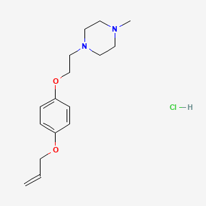 1-Methyl-4-[2-(4-prop-2-enoxyphenoxy)ethyl]piperazine;hydrochloride