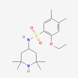 2-ethoxy-4,5-dimethyl-N-(2,2,6,6-tetramethylpiperidin-4-yl)benzene-1-sulfonamide