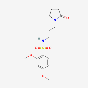 2,4-dimethoxy-N-[3-(2-oxopyrrolidin-1-yl)propyl]benzenesulfonamide