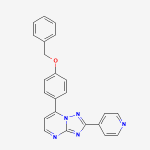 molecular formula C23H17N5O B5474384 7-[4-(benzyloxy)phenyl]-2-(4-pyridinyl)[1,2,4]triazolo[1,5-a]pyrimidine 