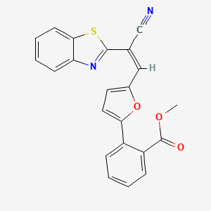 methyl 2-{5-[2-(1,3-benzothiazol-2-yl)-2-cyanovinyl]-2-furyl}benzoate