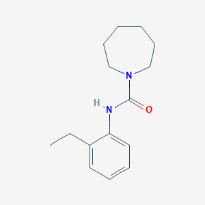 molecular formula C15H22N2O B5474421 N-(2-ethylphenyl)azepane-1-carboxamide 