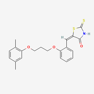 5-{2-[3-(2,5-dimethylphenoxy)propoxy]benzylidene}-2-thioxo-1,3-thiazolidin-4-one