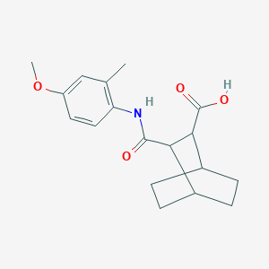 molecular formula C18H23NO4 B5474430 3-[(4-METHOXY-2-METHYLANILINO)CARBONYL]BICYCLO[2.2.2]OCTANE-2-CARBOXYLIC ACID 