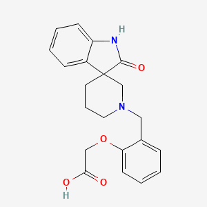 {2-[(2-oxo-1,2-dihydro-1'H-spiro[indole-3,3'-piperidin]-1'-yl)methyl]phenoxy}acetic acid