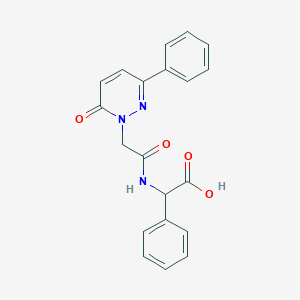 {[(6-oxo-3-phenyl-1(6H)-pyridazinyl)acetyl]amino}(phenyl)acetic acid