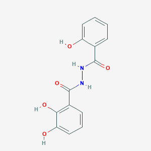 molecular formula C14H12N2O5 B547451 2,3-二羟基-N'-(2-羟基苯甲酰)苯甲酰肼 