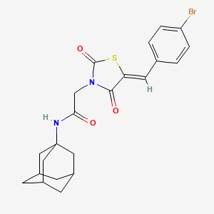 N-1-adamantyl-2-[5-(4-bromobenzylidene)-2,4-dioxo-1,3-thiazolidin-3-yl]acetamide