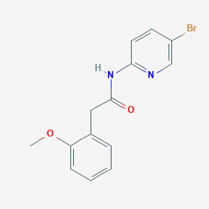 molecular formula C14H13BrN2O2 B5474565 N-(5-bromopyridin-2-yl)-2-(2-methoxyphenyl)acetamide 