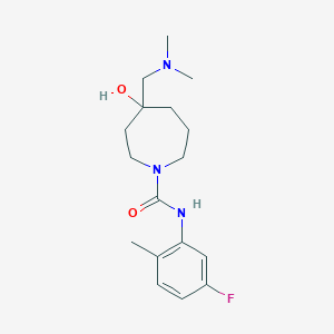 4-[(dimethylamino)methyl]-N-(5-fluoro-2-methylphenyl)-4-hydroxy-1-azepanecarboxamide