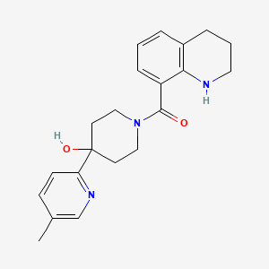 4-(5-methylpyridin-2-yl)-1-(1,2,3,4-tetrahydroquinolin-8-ylcarbonyl)piperidin-4-ol