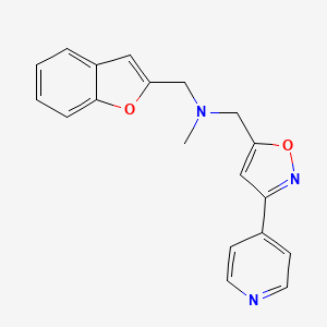 (1-benzofuran-2-ylmethyl)methyl{[3-(4-pyridinyl)-5-isoxazolyl]methyl}amine