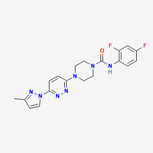 N-(2,4-difluorophenyl)-4-[6-(3-methyl-1H-pyrazol-1-yl)-3-pyridazinyl]-1-piperazinecarboxamide