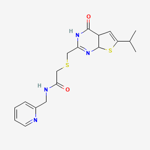 2-{[(6-isopropyl-4-oxo-3,4,4a,7a-tetrahydrothieno[2,3-d]pyrimidin-2-yl)methyl]thio}-N-(2-pyridinylmethyl)acetamide