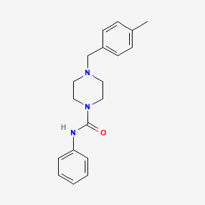 4-[(4-methylphenyl)methyl]-N-phenylpiperazine-1-carboxamide