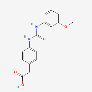 2-(4-{[(3-METHOXYANILINO)CARBONYL]AMINO}PHENYL)ACETIC ACID