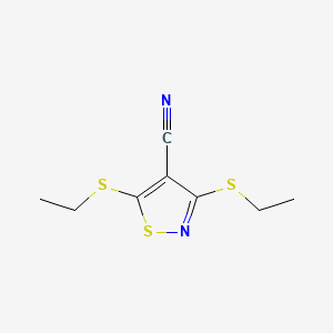 3,5-bis(ethylthio)-4-isothiazolecarbonitrile