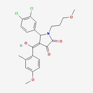 5-(3,4-dichlorophenyl)-3-hydroxy-4-(4-methoxy-2-methylbenzoyl)-1-(3-methoxypropyl)-1,5-dihydro-2H-pyrrol-2-one