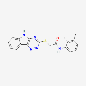 molecular formula C19H17N5OS B5474793 N-(2,3-dimethylphenyl)-2-(5H-[1,2,4]triazino[5,6-b]indol-3-ylthio)acetamide 