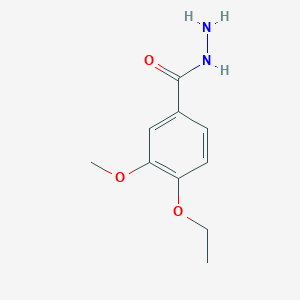 molecular formula C10H14N2O3 B054748 4-Ethoxy-3-methoxybenzohydrazide CAS No. 122772-33-2
