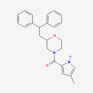 2-(2,2-diphenylethyl)-4-[(4-methyl-1H-pyrrol-2-yl)carbonyl]morpholine