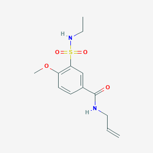 3-(ethylsulfamoyl)-4-methoxy-N-prop-2-enylbenzamide