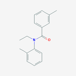 molecular formula C17H19NO B5474835 N-ethyl-3-methyl-N-(2-methylphenyl)benzamide 